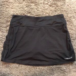 Dark gray tennis skirt